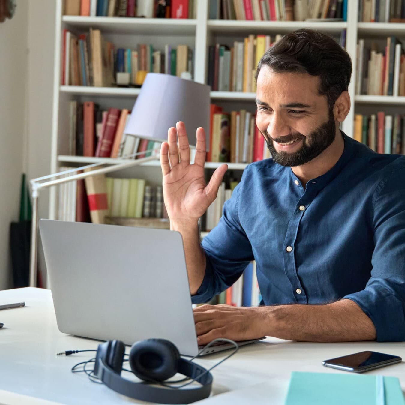 icf-credentials-ethical-resources A man calls the ICF Ethics Assist line from his at home office.