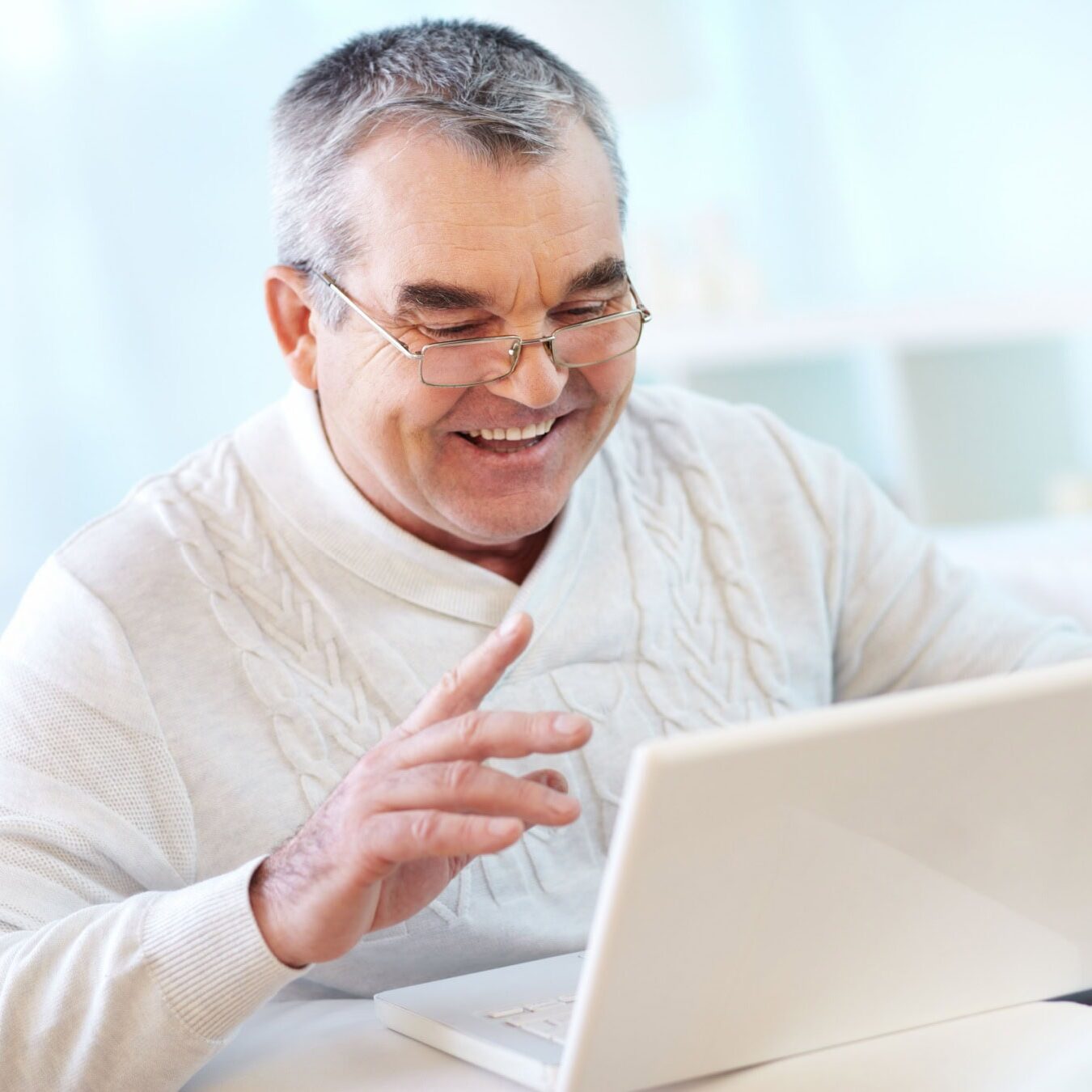 icf-resources-research-consumer-slide-deck A man on his laptop in his home office requests his slide deck.
