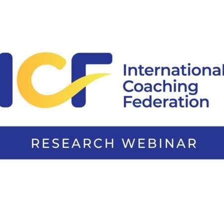 ResearchWebinar ICF Research Webinar logo for coaching insights and data update